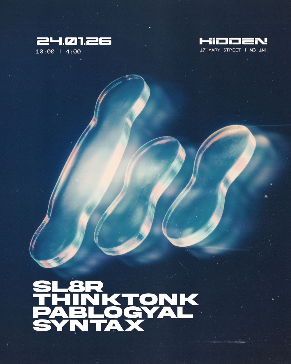 Flyer for Hidden Jungle & DNB Rave with SL8R, Thinktonk