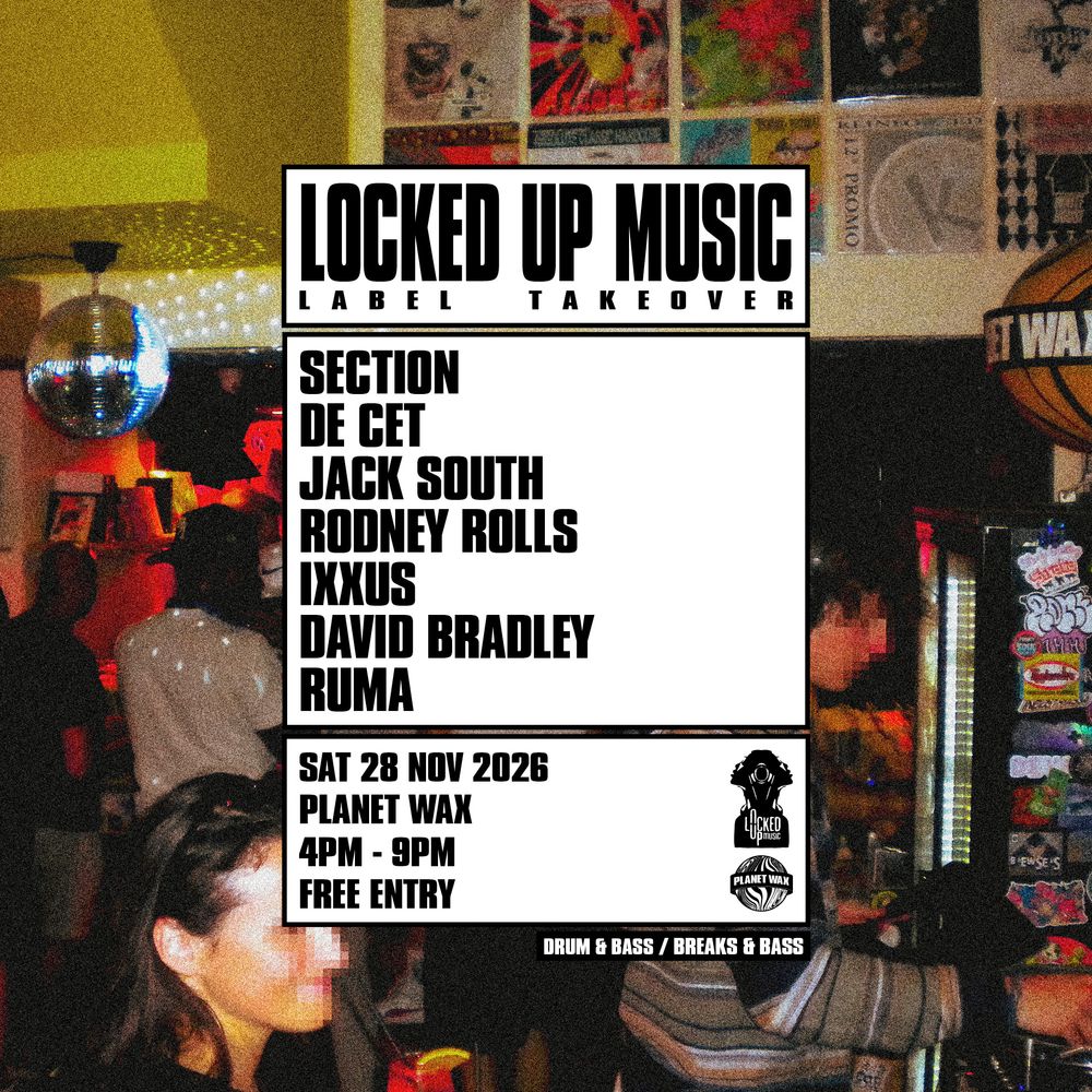 Flyer for LOCKED UP MUSIC