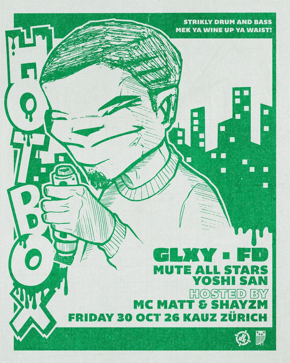 Flyer for hotbox