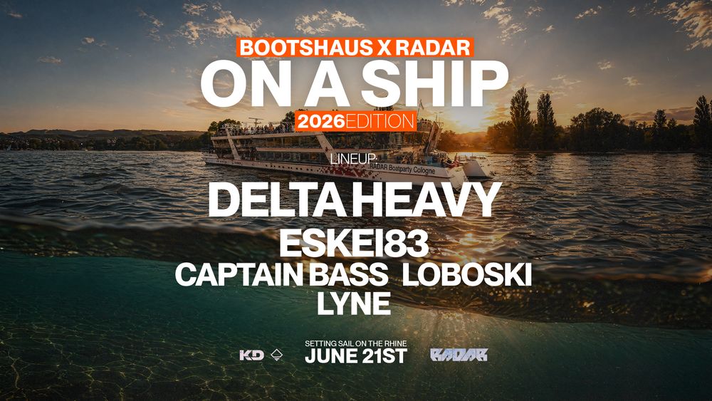 Flyer for Bootshaus on a Ship Vol. II - Delta Heavy / ESKEI83 pres by RADAR on a Ship