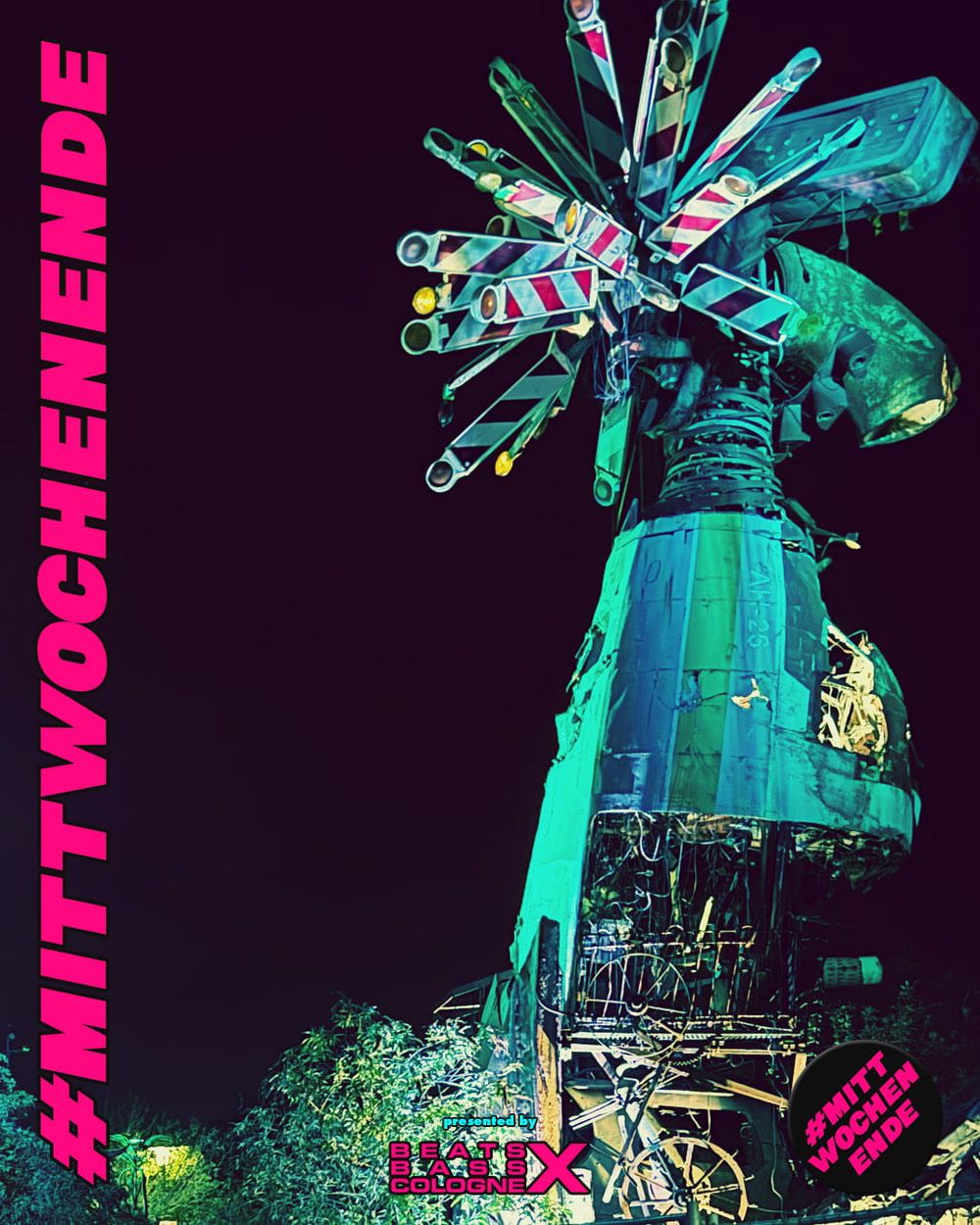 Flyer for #MITTWOCHENENDE in Odonien