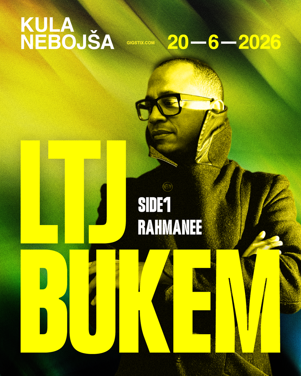 Flyer for LTJ Bukem // 20.06.2026 // Nebojša Tower