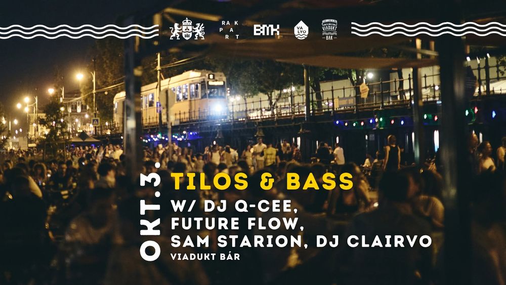 Flyer for Tilos & bass with DJ Q-Cee