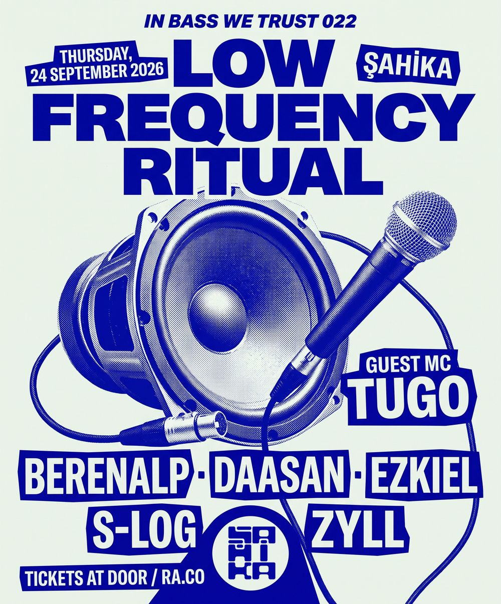 Flyer for IN BASS WE TRUST 022: LOW FREQUENCY RITUAL