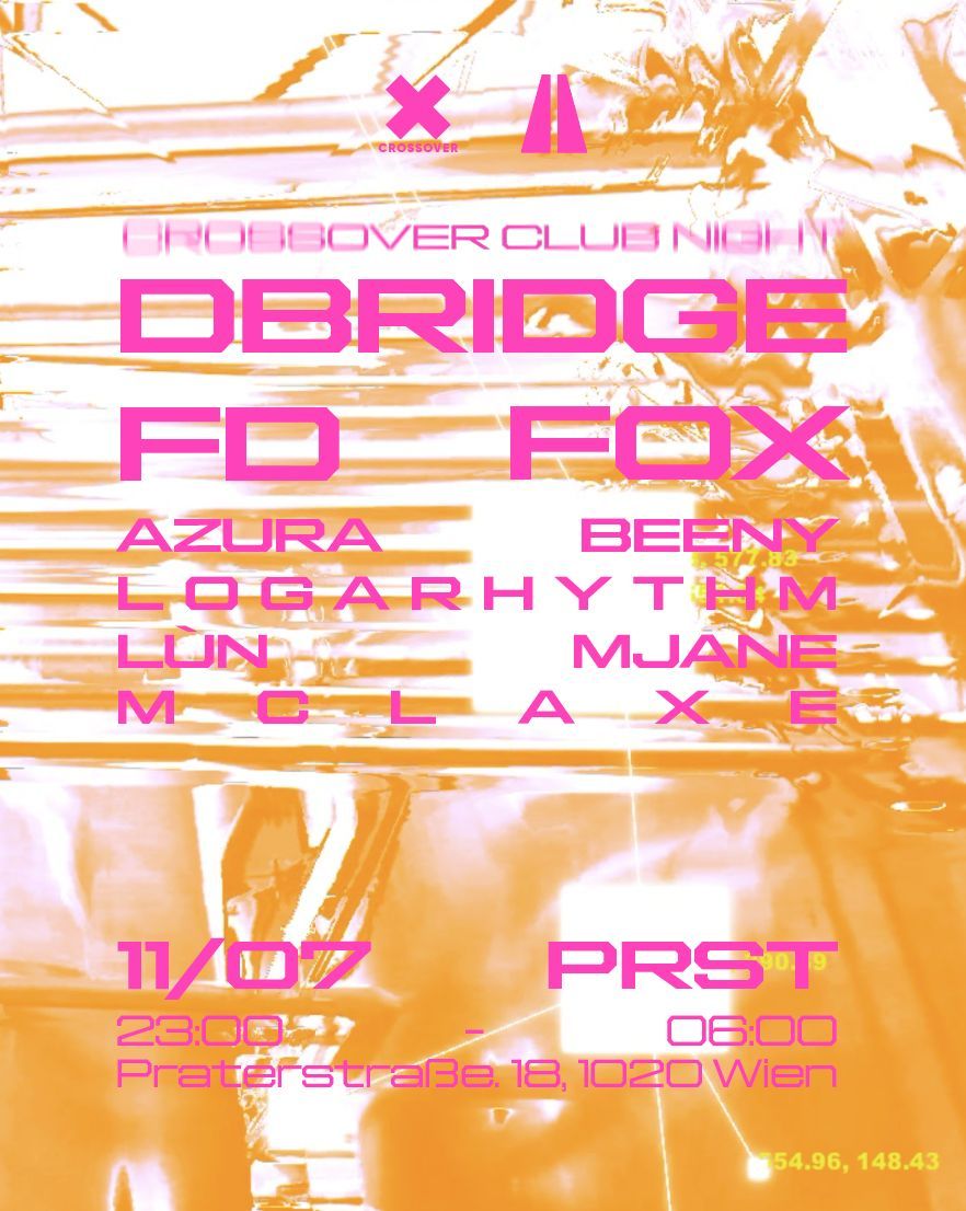 Flyer for Crossover CLUBNIGHT w/ dBridge, FD & MC Fox