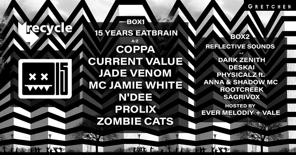 Flyer for Recycle: 15 YEARS EATBRAIN