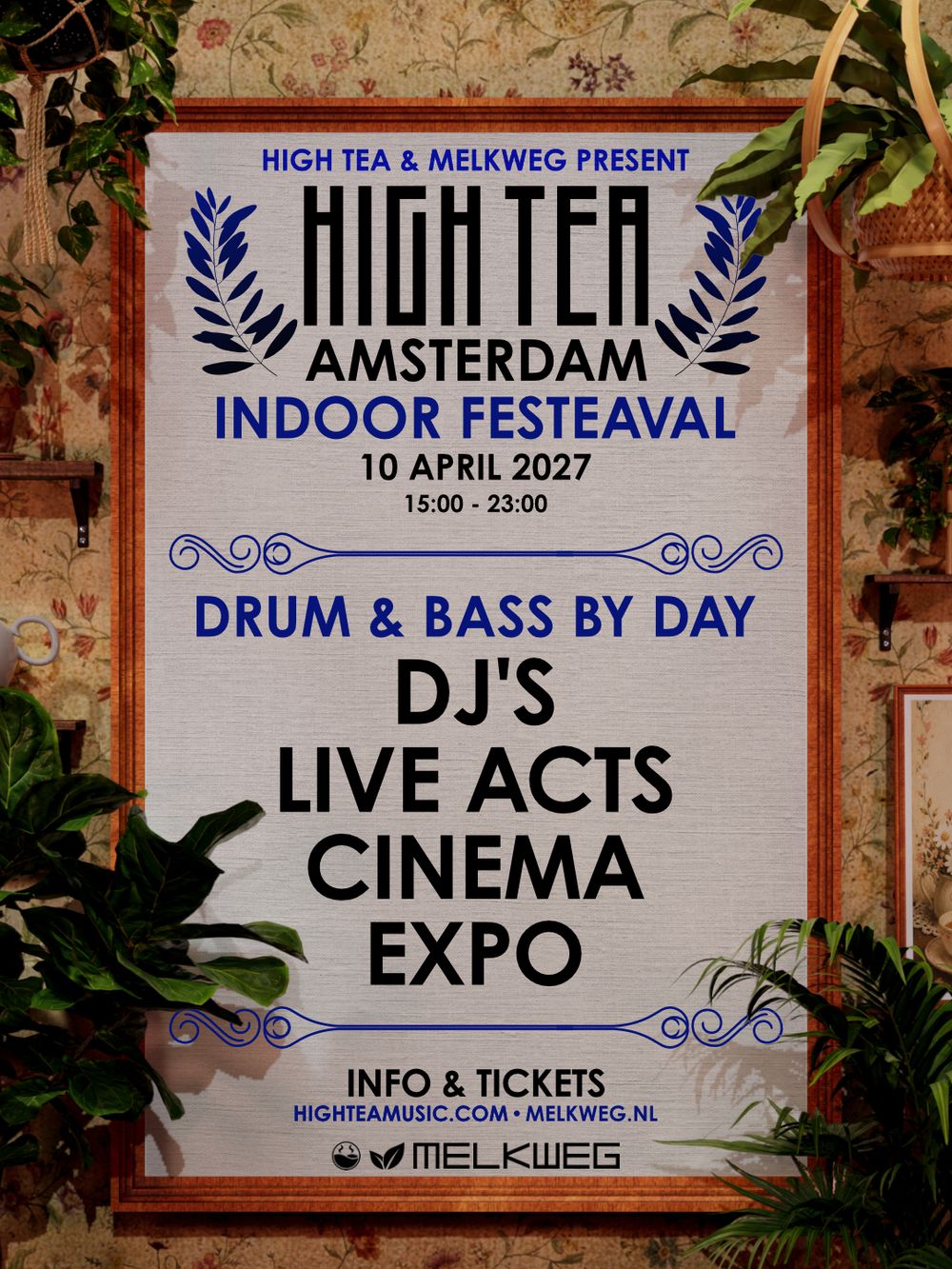 Flyer for HIGH TEA Indoor Festeaval 2027