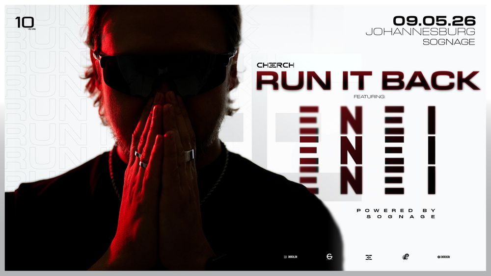 Flyer for Cherch | Run It Back featuring : Enei