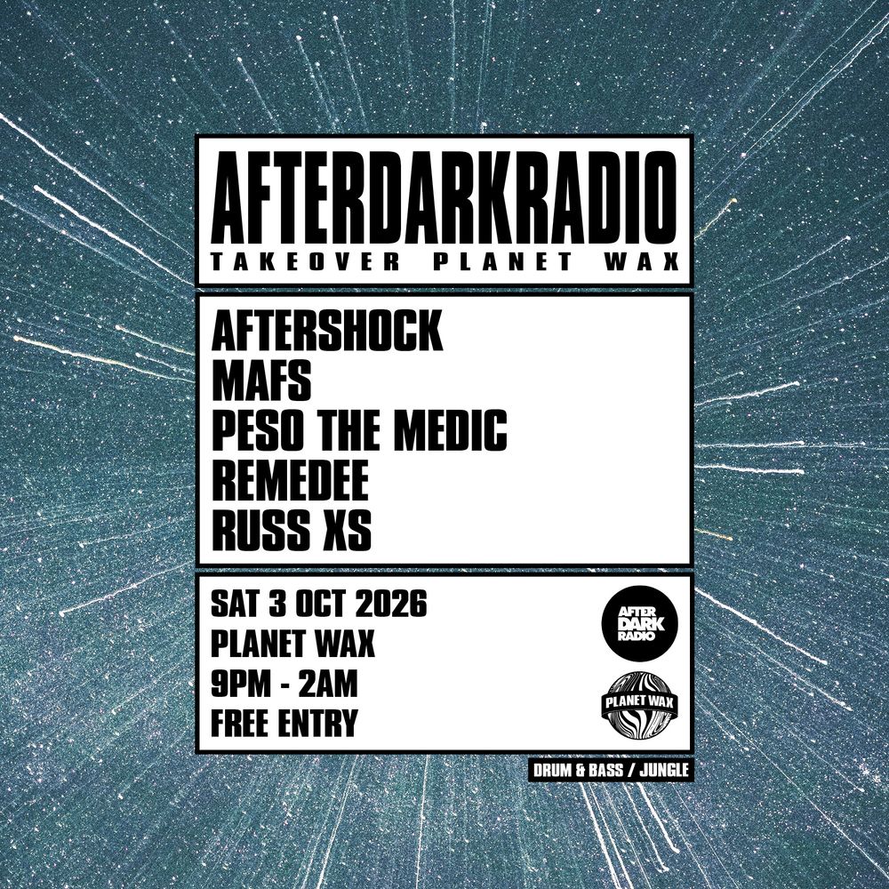 Flyer for AFTERDARKRADIO: Takeover Planet Wax