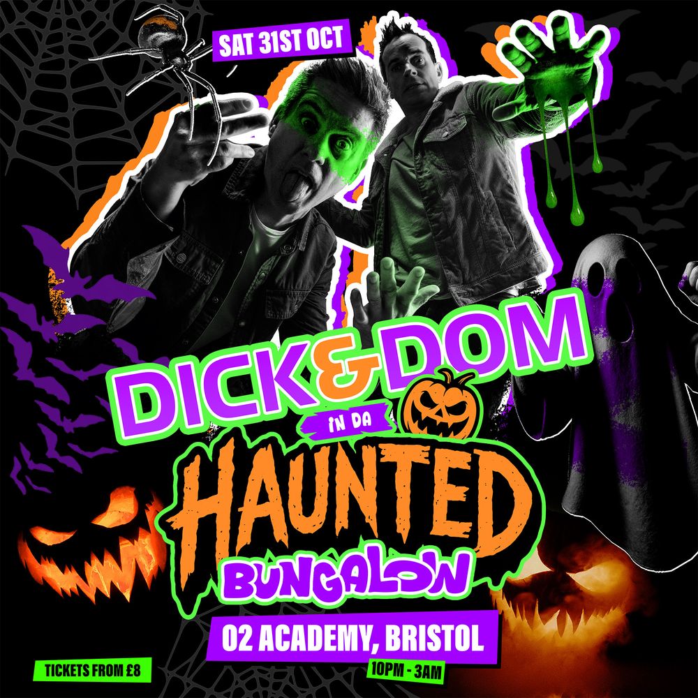 Flyer for Dick & Dom In Da Haunted Bungalow