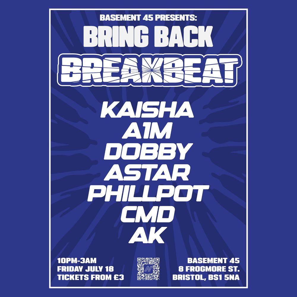 Flyer for BRING BACK BREAKBEAT