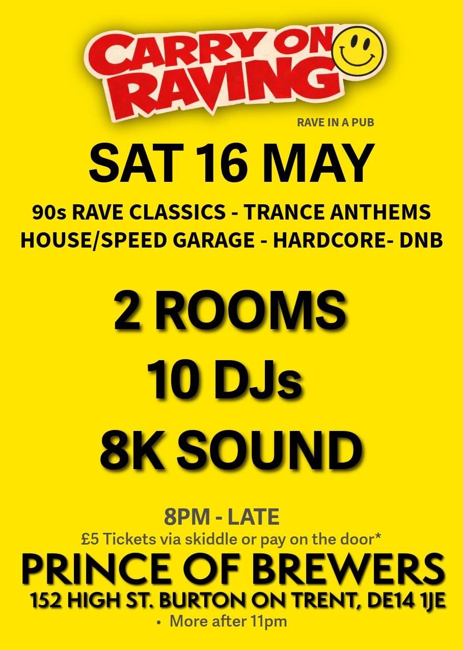 Flyer for Carry On Raving