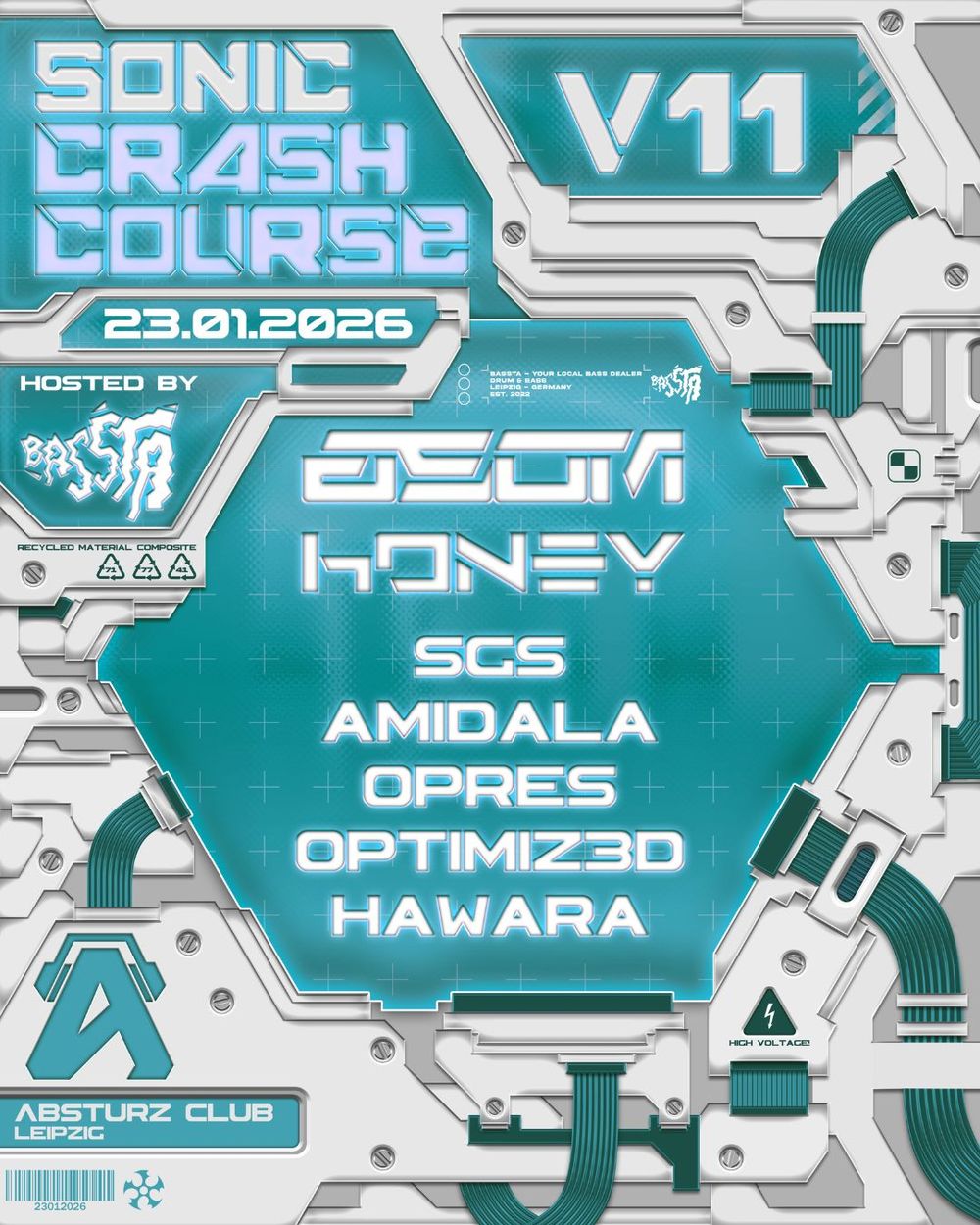 Flyer for SONIC CRASH COURSE V11