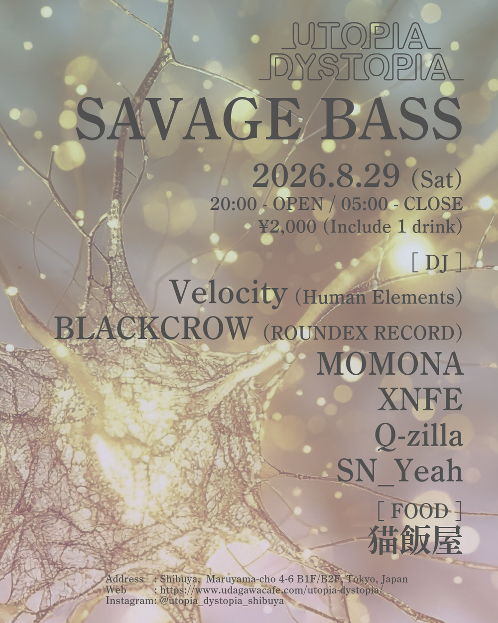 Flyer for SAVAGE BASS