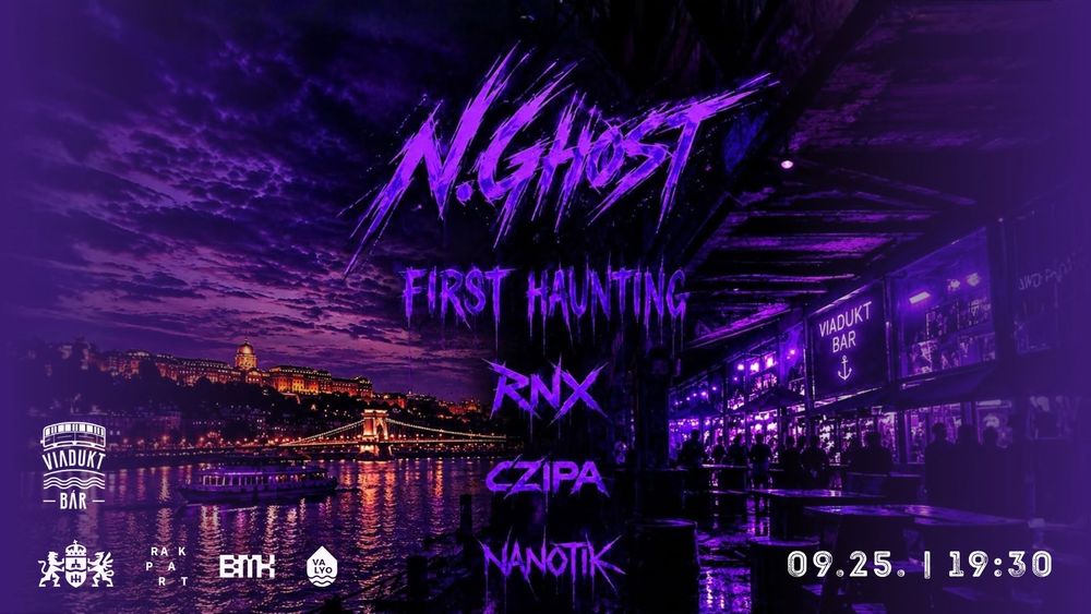 Flyer for First haunting: neurofunk at Viadukt