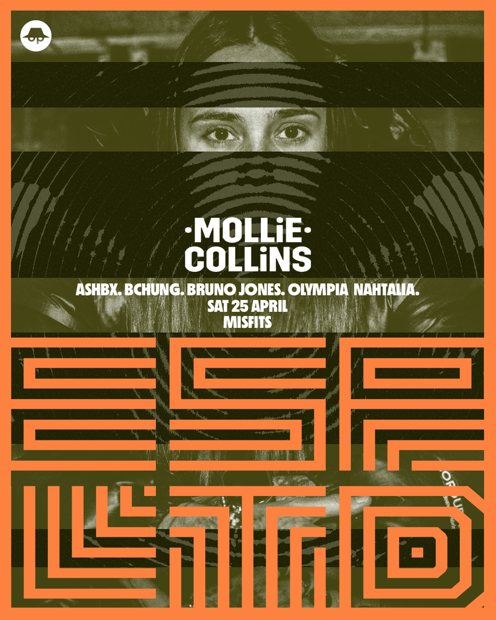 Flyer for ESP LTD with Mollie Collins