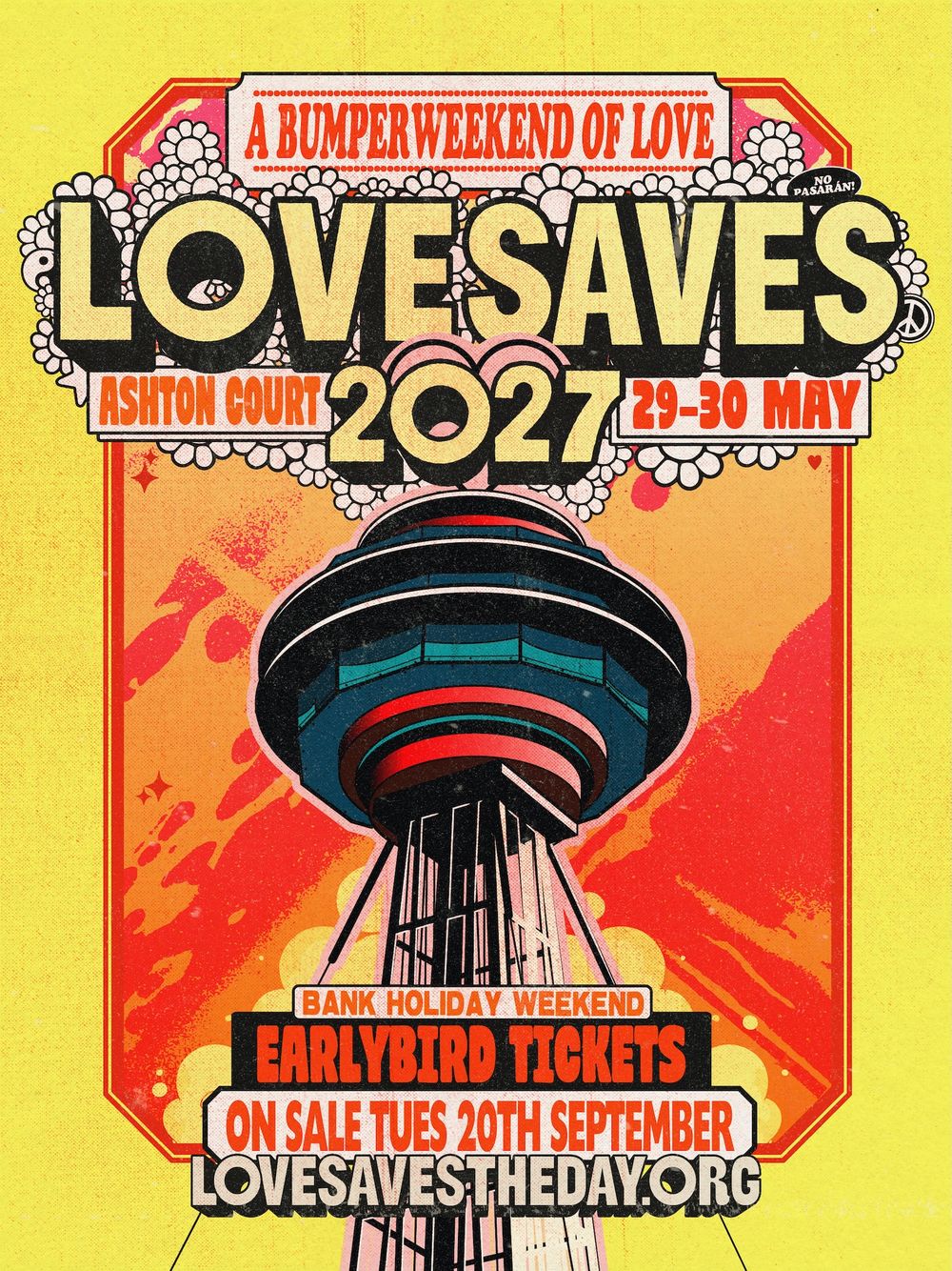 Flyer for Love Saves The Day 2027