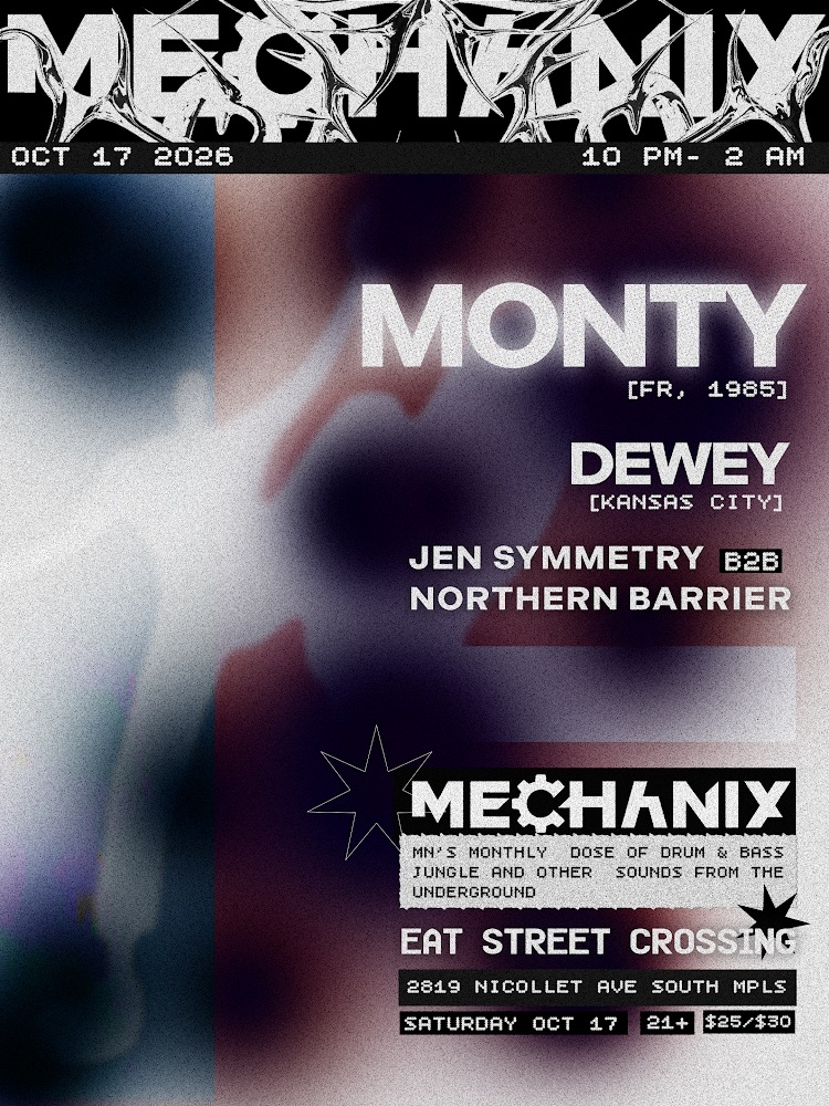 Flyer for Mechanix - October 2026 - Monty
