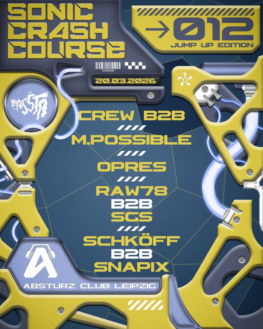 Flyer for SONIC CRASH COURSE V12