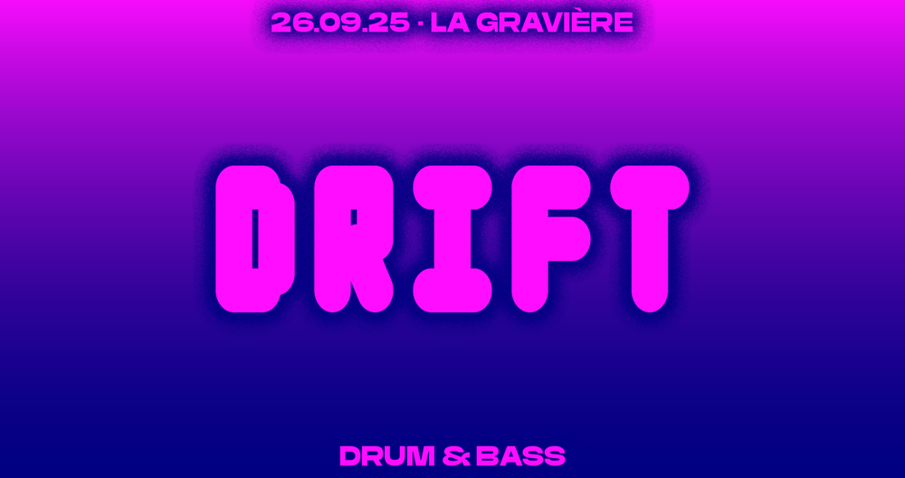 Flyer for Drift x Bassmentality: Najil b2b Ar-El + Helia + Fisik + Dser