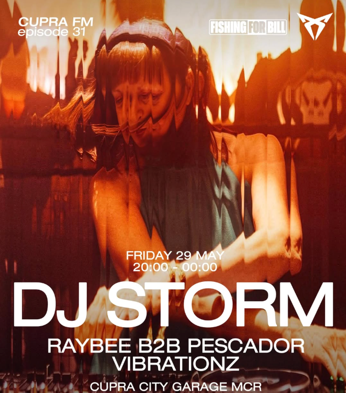 Flyer for CUPRA FM x Fishing for Bill with DJ Storm (2 hour set) - FREE Tickets