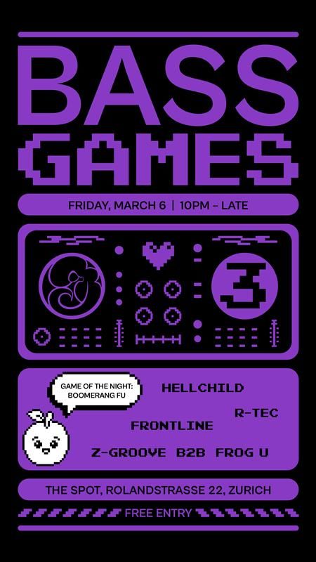 Flyer for Bass Games Vol. 3