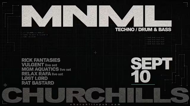 Flyer for Mnml / Techno - Drum & Bass