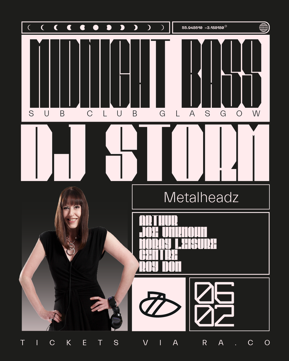 Flyer for Midnight Bass // DJ Storm (Metalheadz)