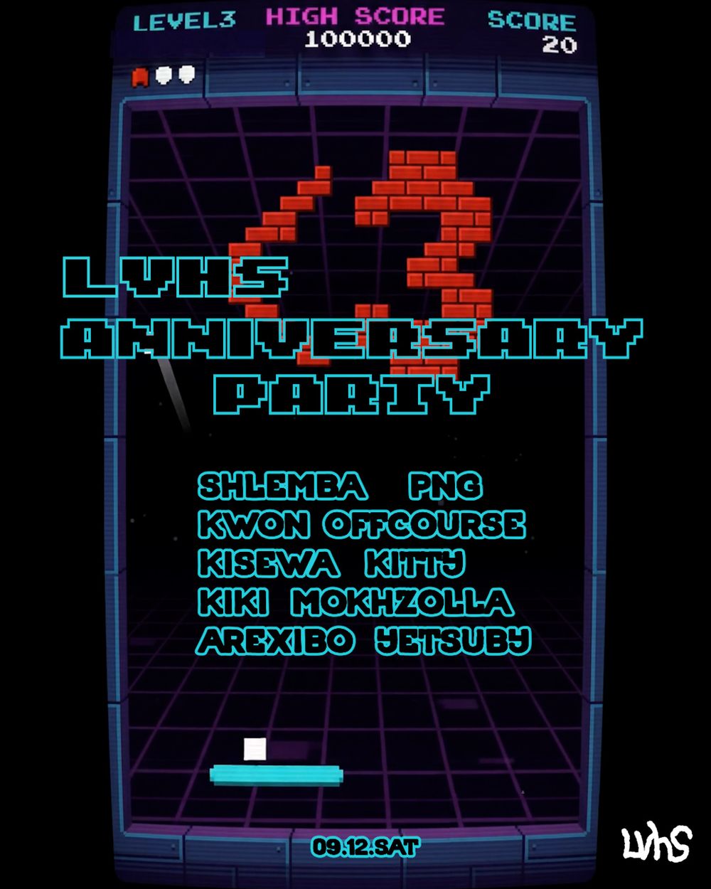 Flyer for Lvhs 3rd Anniversary Party