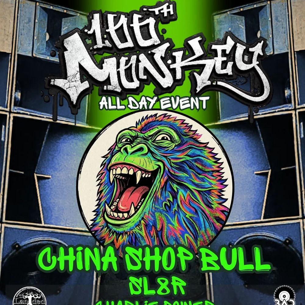 Flyer for China Shop Bull 100th Monkey