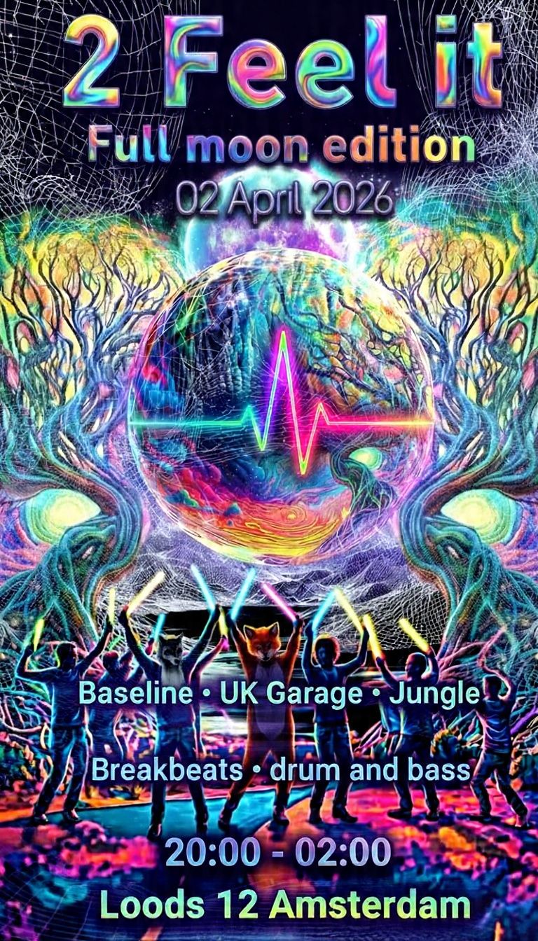 Flyer for 2 feel it full moon edition 2026