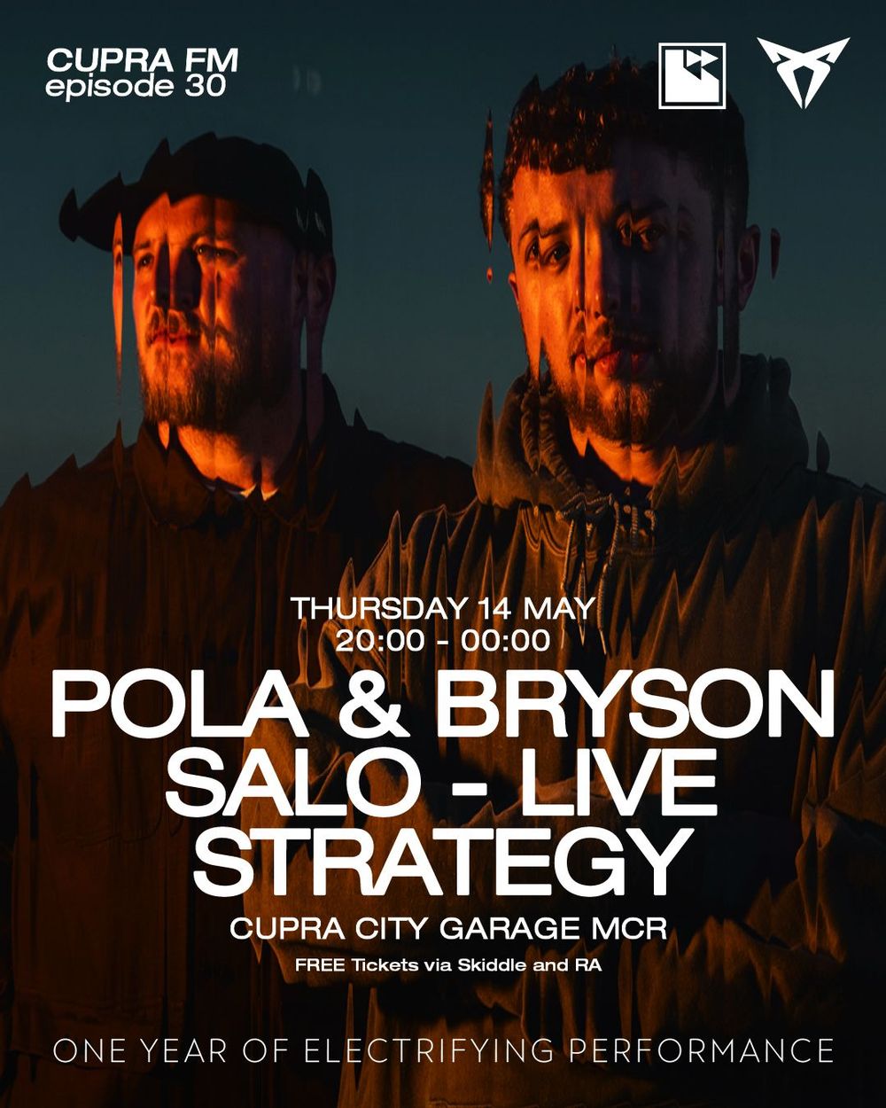 Flyer for CUPRA FM x Cause & Effect with Pola & Bryson, Salo - Live, & Strategy - FREE Tickets
