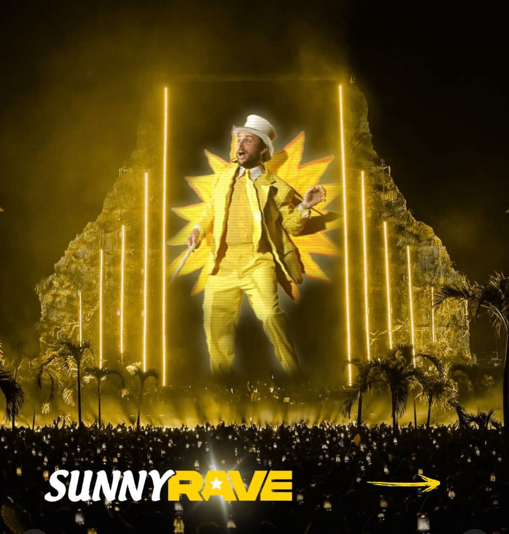 Flyer for SUNNY RAVE: Bristol - with dj pressed