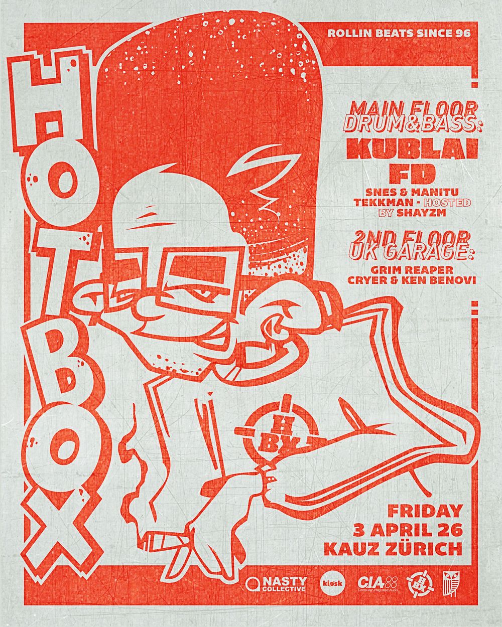 Flyer for Hotbox