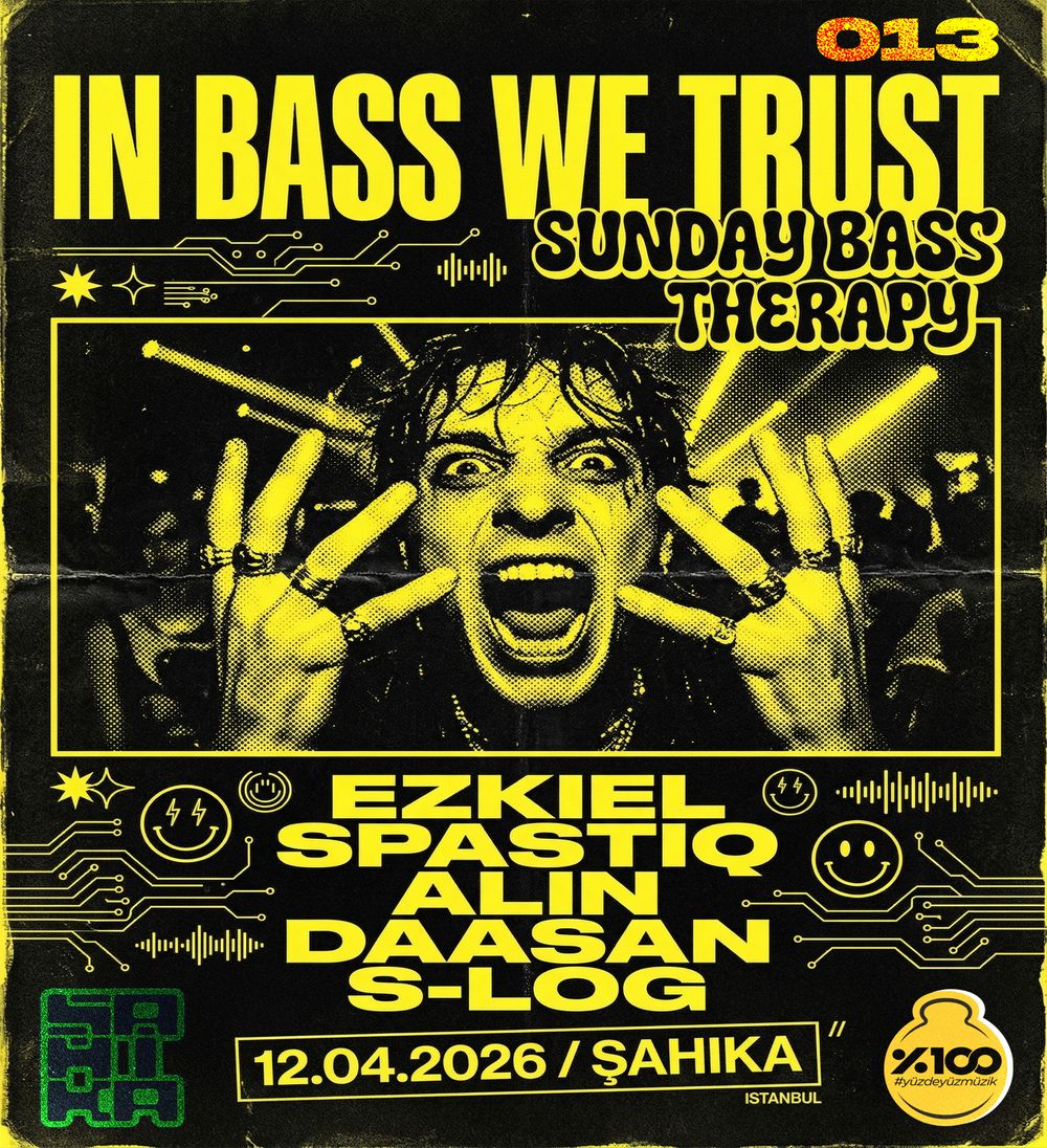 Flyer for IN BASS WE TRUST 013 — Sunday Bass Therapy