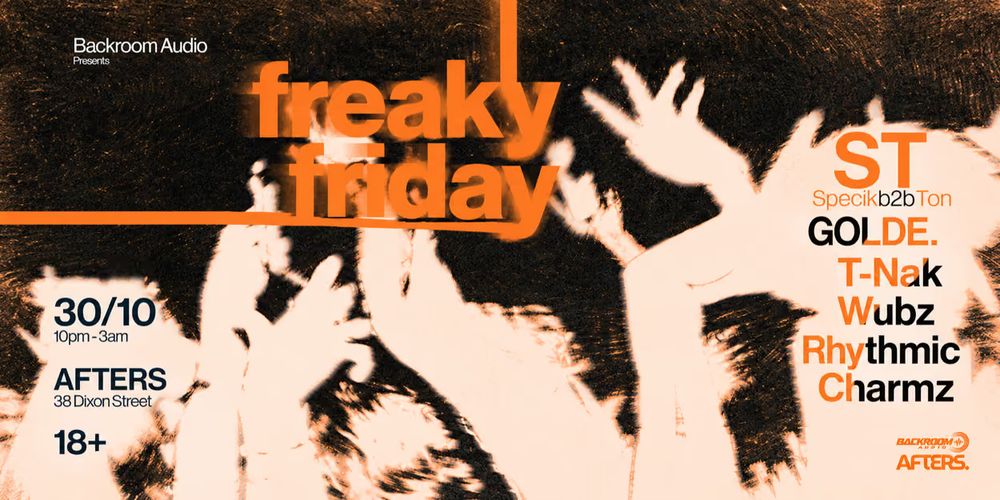 Flyer for Backroom Audio 'Freaky Friday'