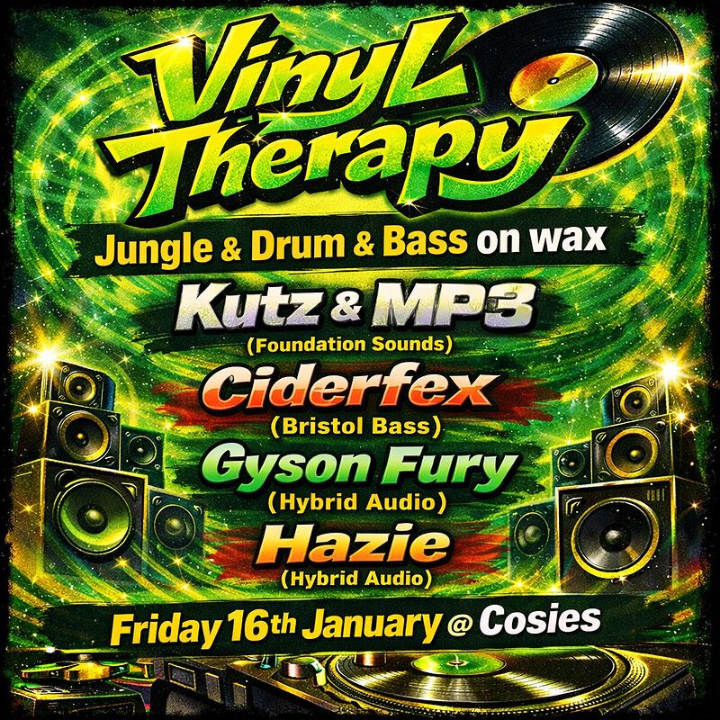 Flyer for Vinyl Therapy