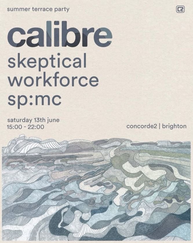Flyer for Summer Terrace Party: Calibre