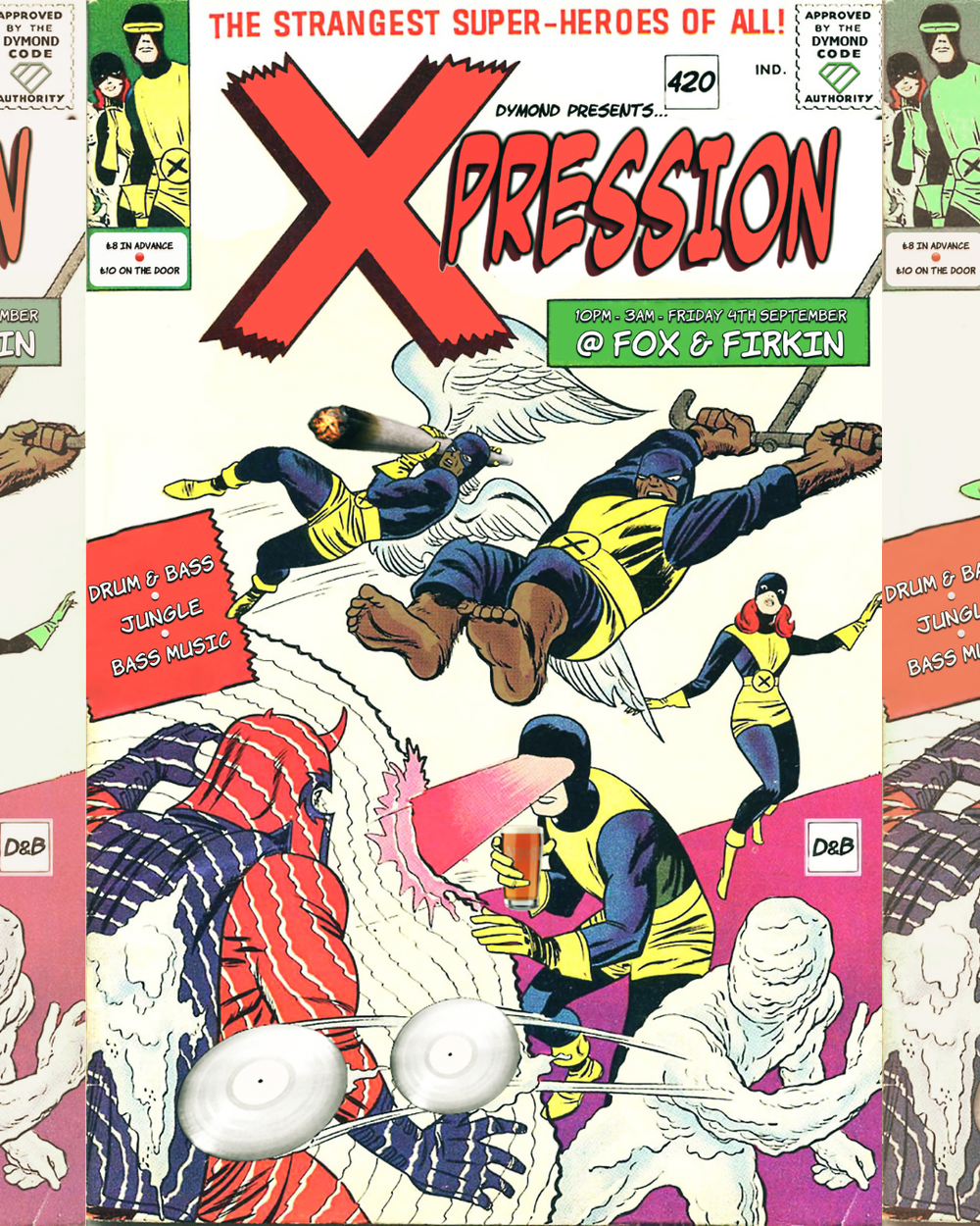 Flyer for DJ Dymond presents Xpression