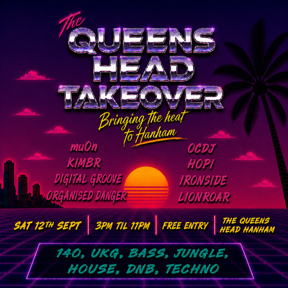 Flyer for The Queens Head Takeover