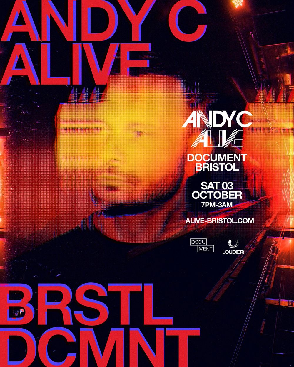 Flyer for Andy C: AliVe - Document Bristol