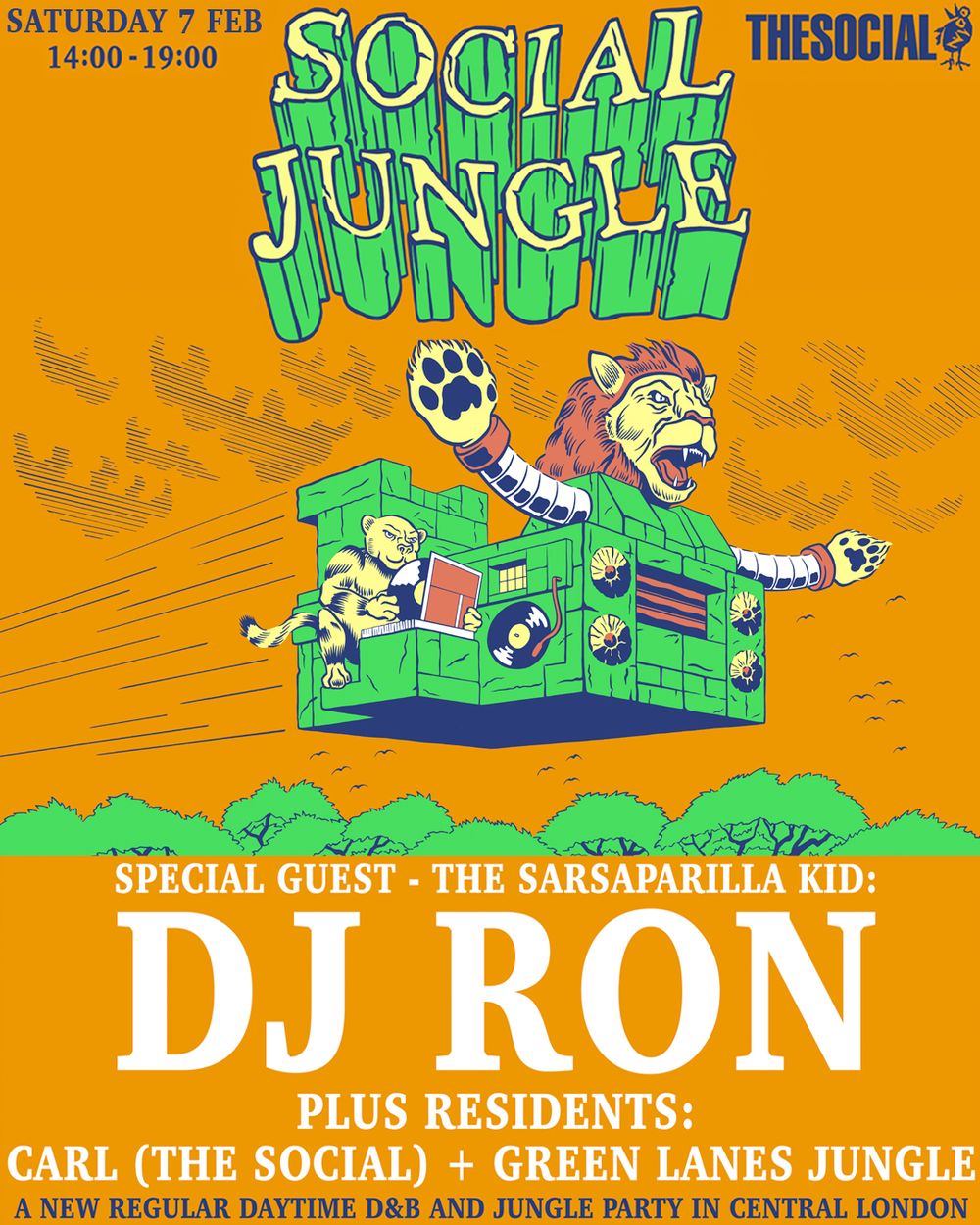 Flyer for Social Jungle: DJ Ron