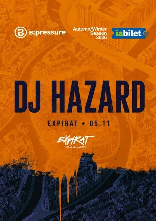 Flyer for B:pressure presents: DJ Hazard