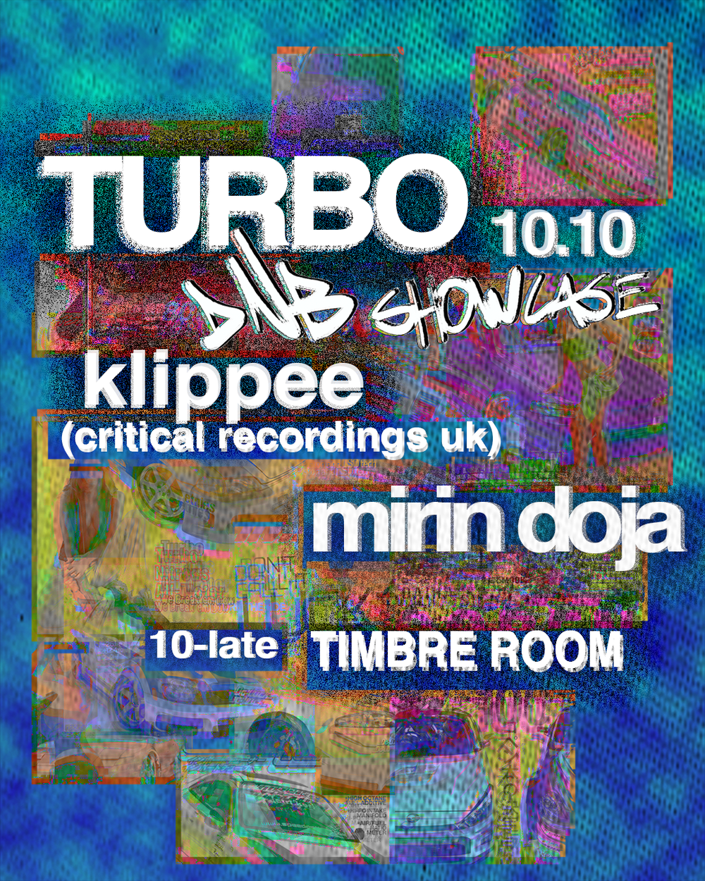Flyer for TURBO: DNB Showcase