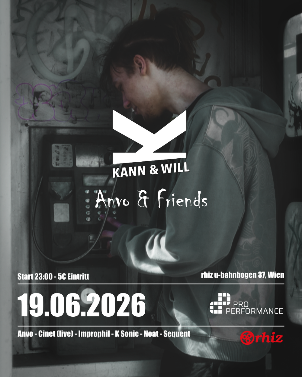 Flyer for Kann&Will - Anvo & friends