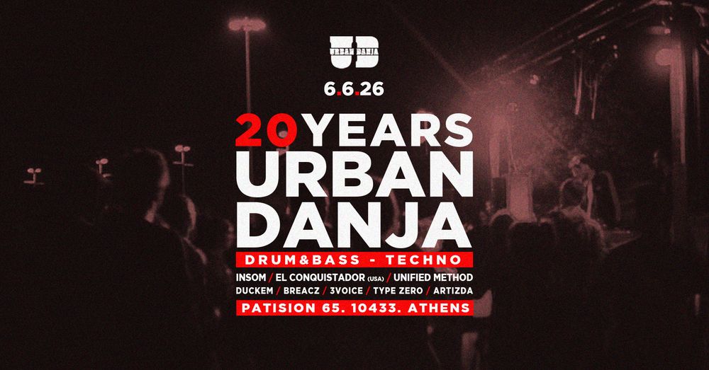 Flyer for 20 Years Urban Danja: Drum&Bass/ Techno