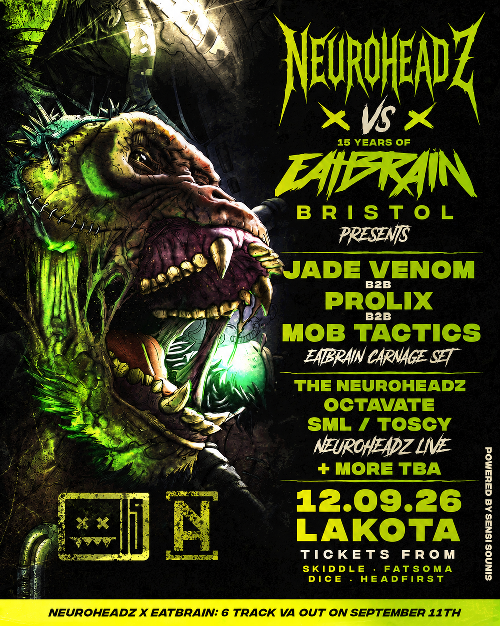 Flyer for Neuroheadz Celebrates 15 Years of Eatbrain