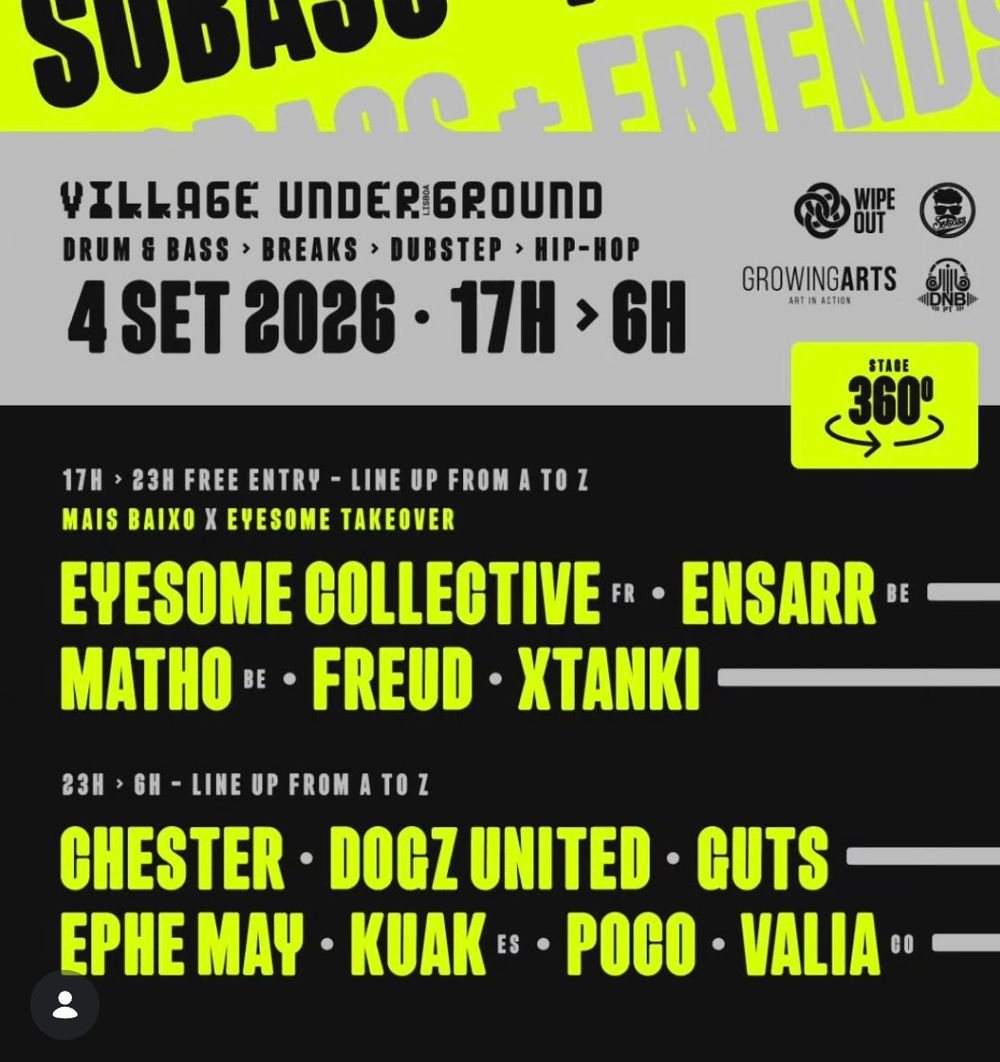 Flyer for SOBASS + FRIENDS - DAY & NIGHT