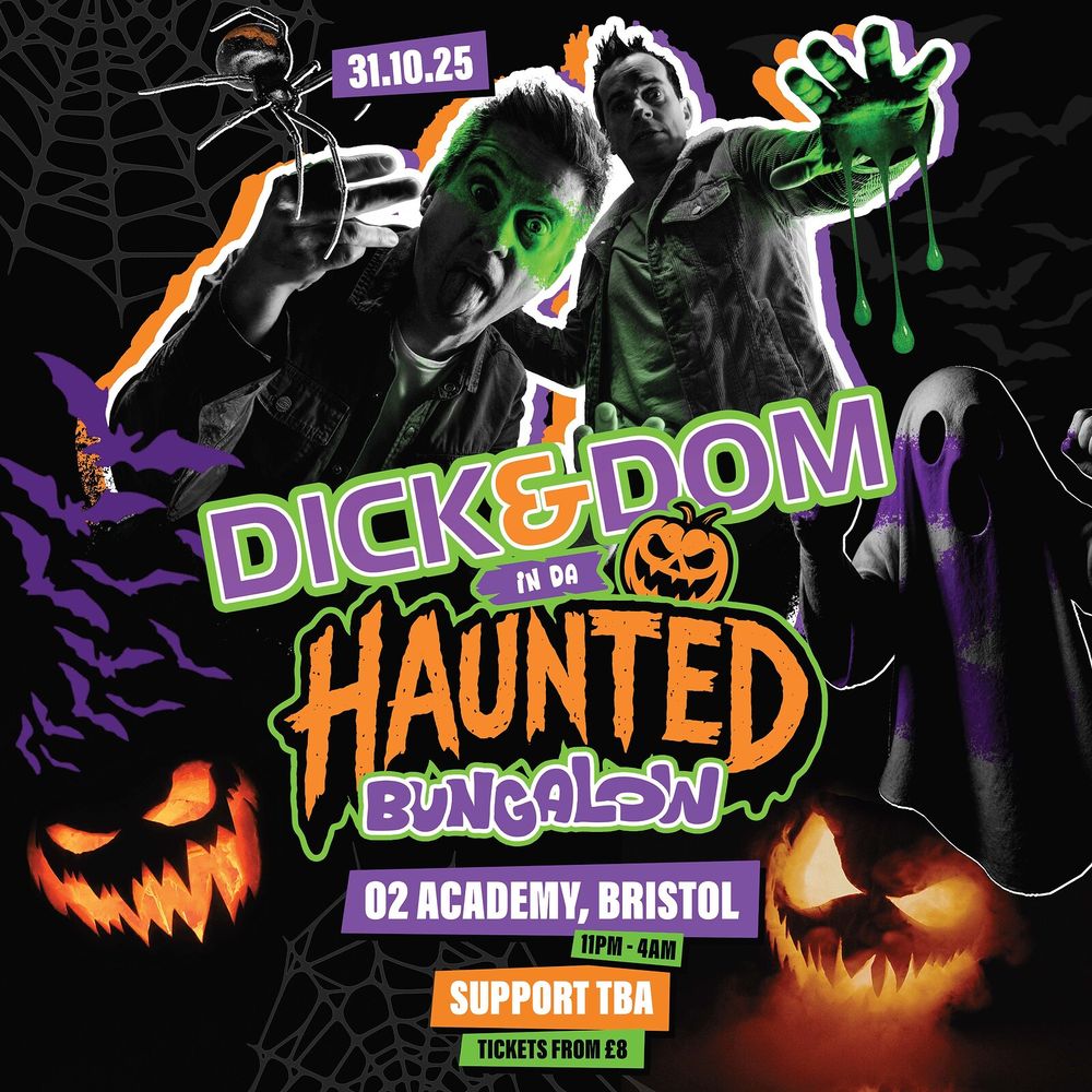 Flyer for Dick & Dom in Da Haunted Bungalow