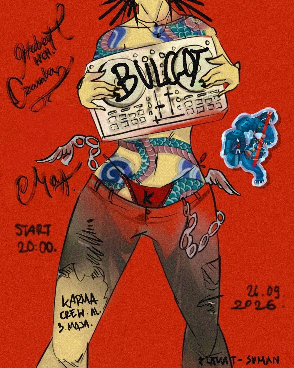 Flyer for BULGOT - KARMA CREW